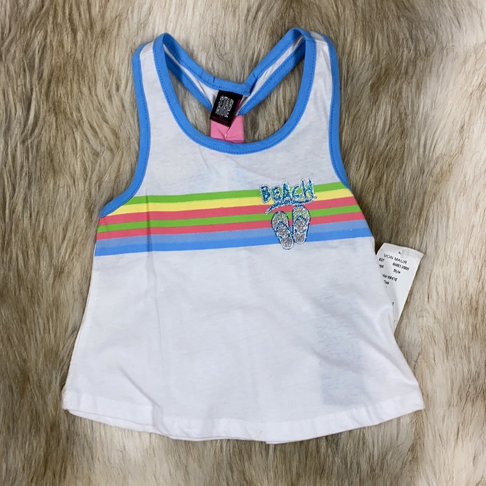 3T Girl Halter Sandal Beach Tank Top, New With Tags
